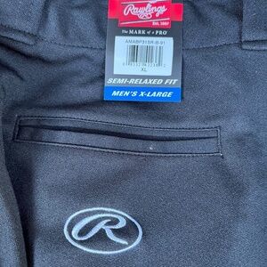 Rawlings Men's Semi-Relaxed Pants - Black - XL
